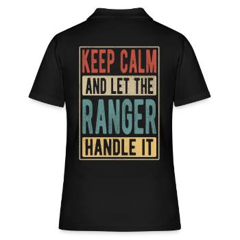Ranger Retro Geschenk - Frauen Polo Shirt - Schwarz - Hinten - Ailine (174cm)