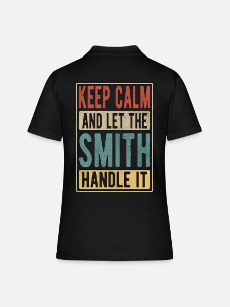 Smith Retro Geschenk - Poloshirt dame - sort