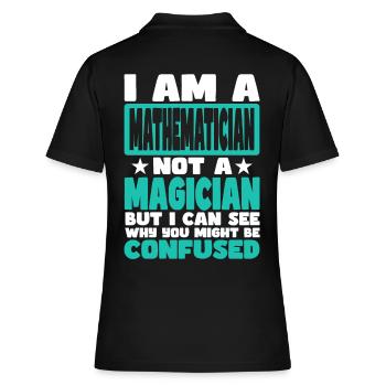 Mathematician - Women's Polo Shirt - black - Back - Ailine (174cm)