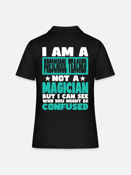 Insegnante di scuola materna - Poloshirt dame - sort