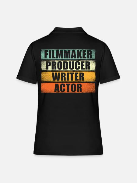 Cinéaste Producteur Scénariste Acteur - Polo Femme - noir