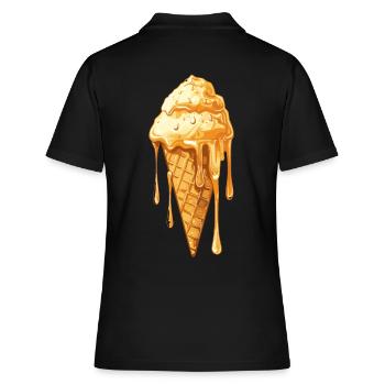 Miracle de la crème glacée fondue - Polo Femme - noir - Dos - Ailine (174cm)