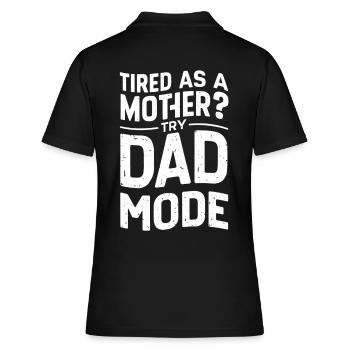 Fatigué comme un père ? Activer le mode papa - Polo Femme - noir - Dos - Ailine (174cm)
