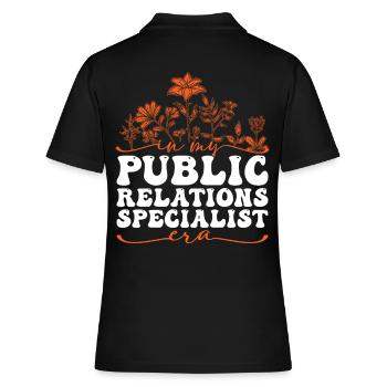 In My Public Relations Specialist Era - Frauen Polo Shirt - Schwarz - Hinten - Ailine (174cm)