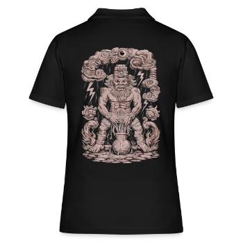 Dieu Maya Mythologie Maya Chaac est dans le - Polo Femme - noir - Dos - Ailine (174cm)