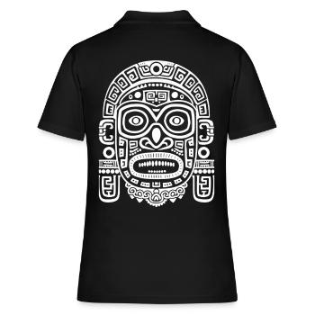 Dieu Maya Mythologie Maya Masque Ek Chuah - Polo Femme - noir - Dos - Ailine (174cm)