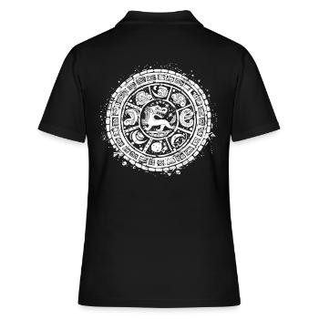 Dieu Maya Mythologie Maya Itzamna - Polo Femme - noir - Dos - Ailine (174cm)