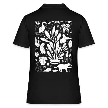 Mayan God Mayan Mythology Old God Yum - Women's Polo Shirt - black - Back - Ailine (174cm)