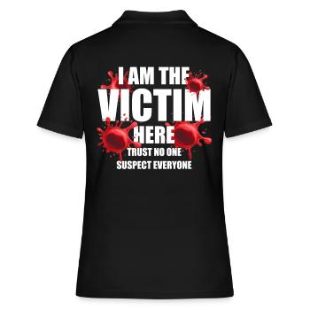 Ich Bin Das Opfer Hier Murder Mystery Dinner Opfer - Frauen Polo Shirt - Schwarz - Hinten - Ailine (174cm)