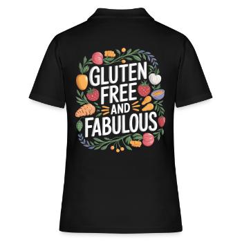 Sans gluten et fabuleux – vivre sans gluten - Polo Femme - noir - Dos - Ailine (174cm)