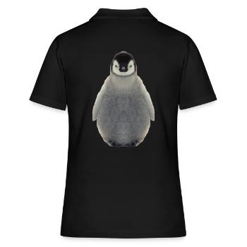 Pingouins pingouin oiseau de mer animal de mer vertébré - Polo Femme - noir - Dos - Ailine (174cm)