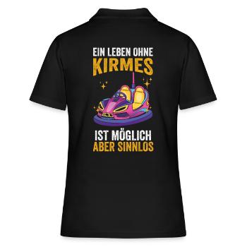 Schausteller Jarmarkt Kirmes Riesenrad - Frauen Polo Shirt - Schwarz - Hinten - Ailine (174cm)
