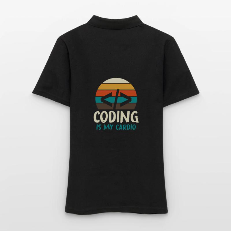 Programmer Geek Computer Programming Coder L Women's Polo Shirt