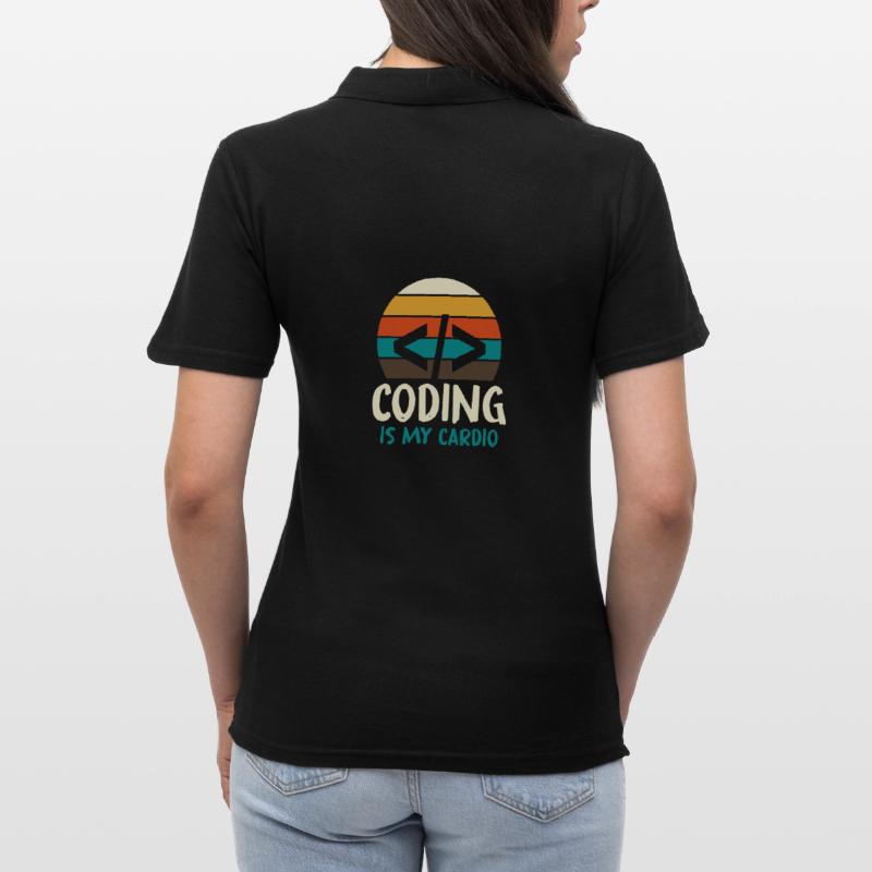 Programmer Geek Computer Programming Coder L Women's Polo Shirt