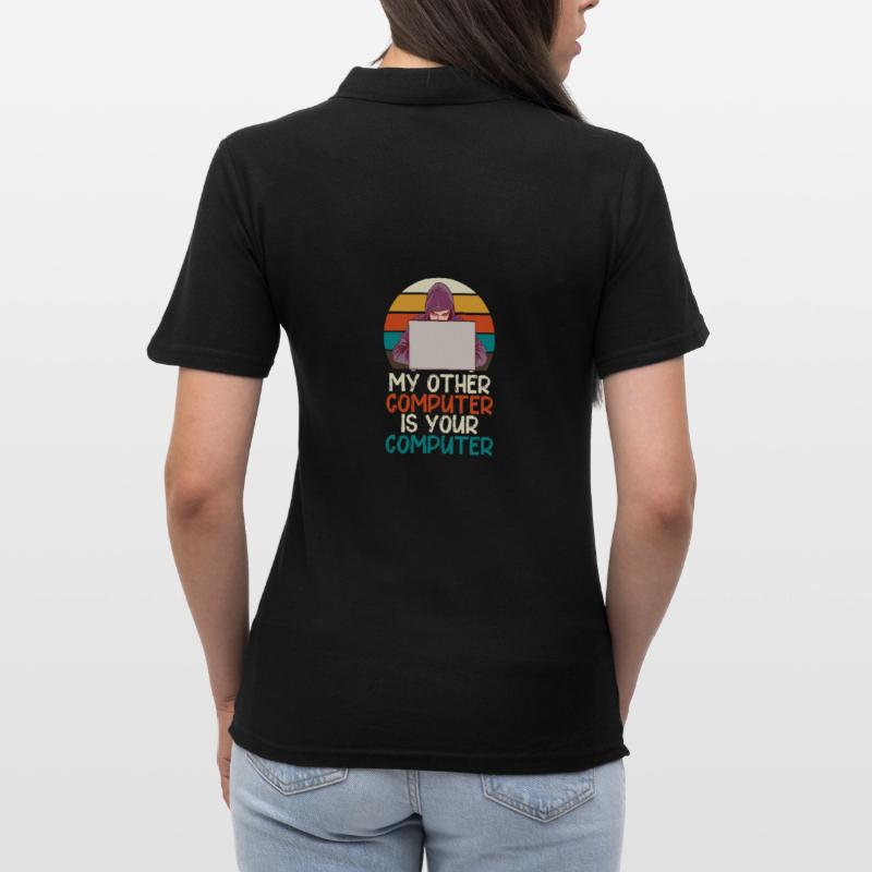 Programmer Geek Computer Programming Coder L Women's Polo Shirt