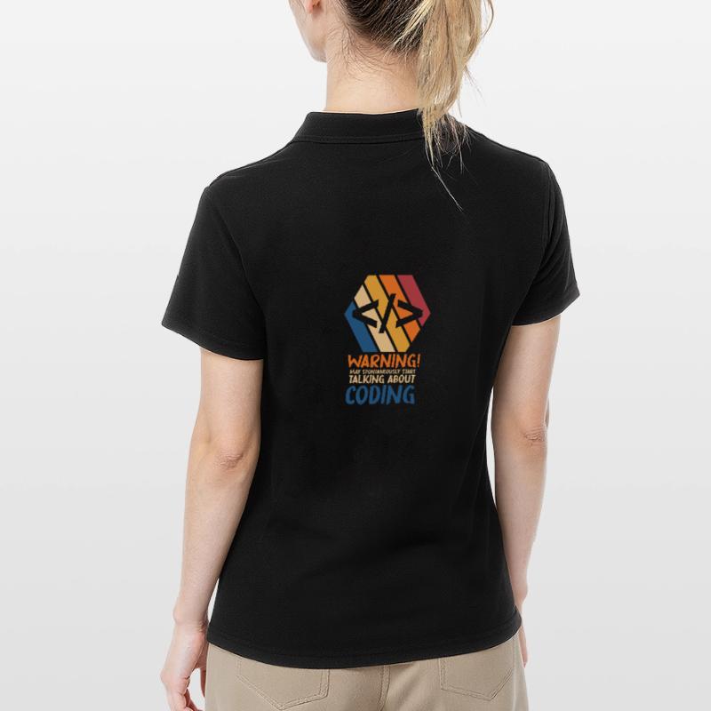 Programmer Geek Computer Programming Coder L Women's Polo Shirt