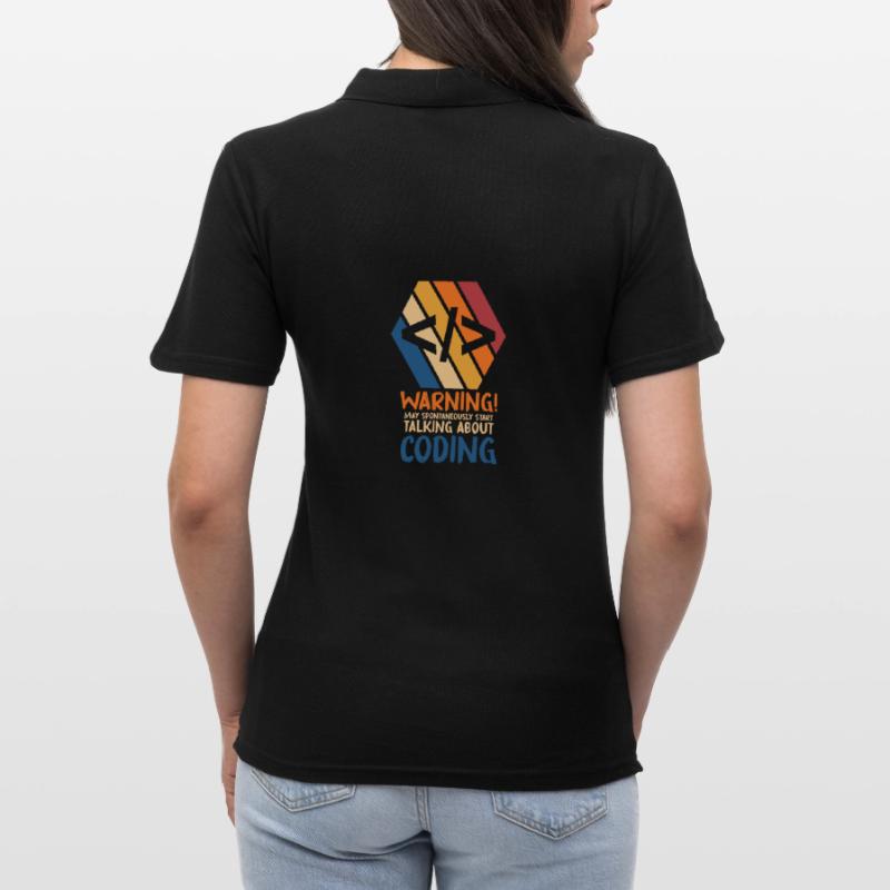 Programmer Geek Computer Programming Coder L Women's Polo Shirt