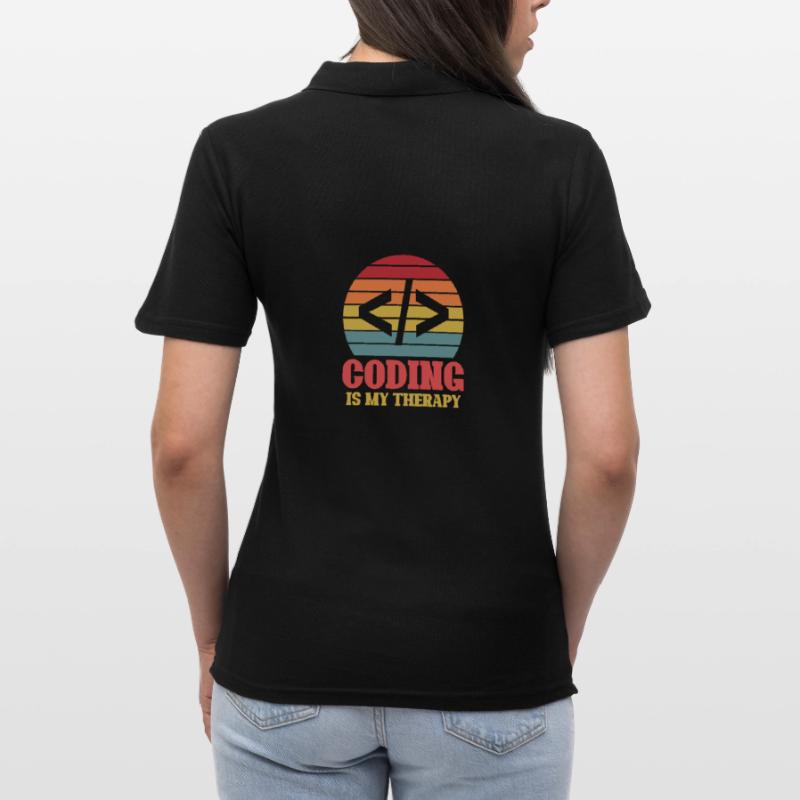Programmierer Geek Computer Programmierung Coder L Frauen Polo Shirt