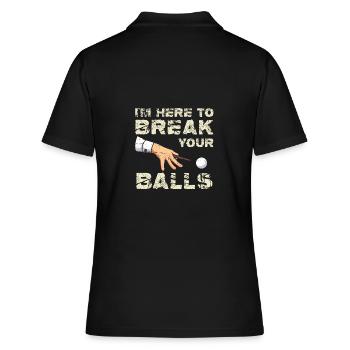 Only the tip I promise billiard ball pool Lieb - Women's Polo Shirt - black - Back - Ailine (174cm)