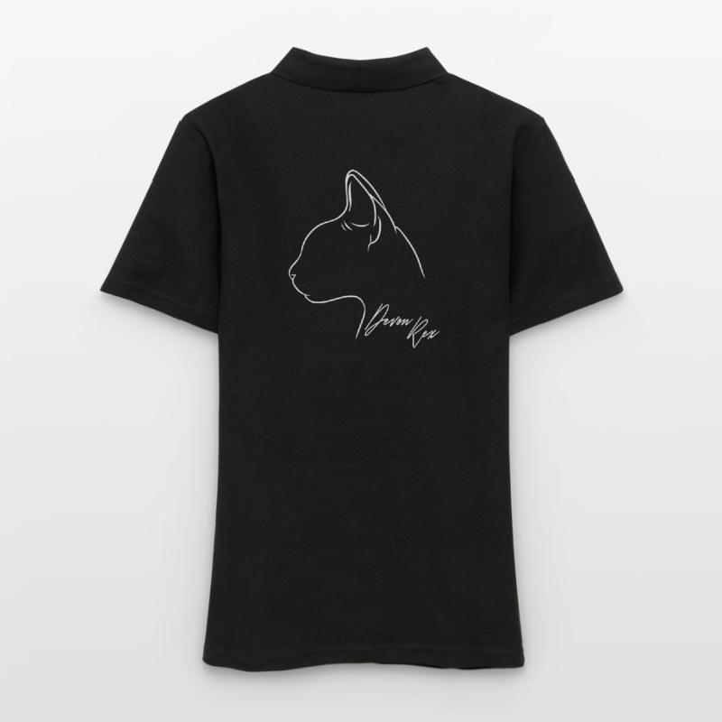 Devon Rex Profile Cat Cat Wilsigns Women's Polo Shirt