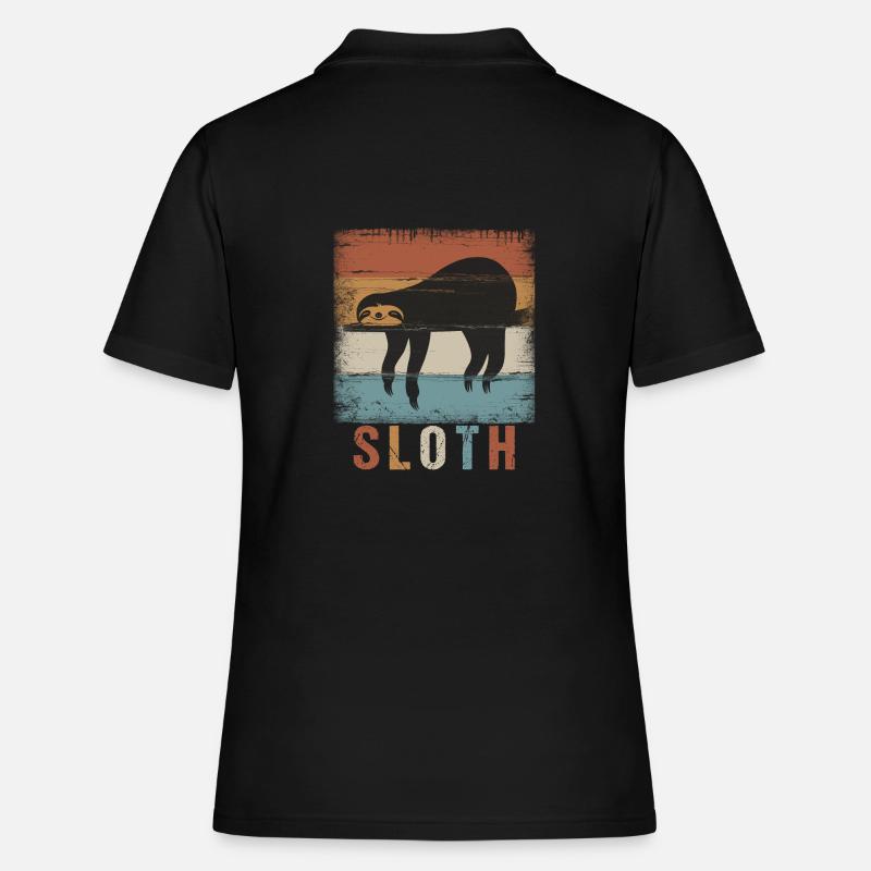 sloth - Women's Polo Shirt - black