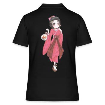 Mangas - Polo Femme - noir - Dos - Ailine (174cm)