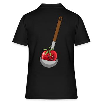 Louche à soupe tomate cook - Polo Femme - noir - Dos - Ailine (174cm)