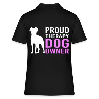 Thérapeute Thérapie canine Thérapie canine Dresseur de chiens - Polo Femme - noir - Dos - Ailine (174cm)
