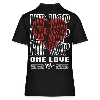 Hip Hop - One Love - Polo Femme - noir - Dos - Ailine (174cm)
