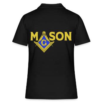 Francs-maçons Illuminati - Polo Femme - noir - Dos - Ailine (174cm)