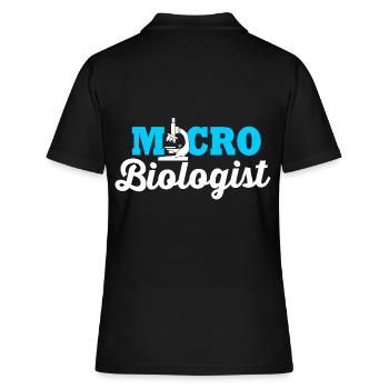 Mikrobiologie Biologie Biologisch Wissenschaft - Frauen Polo Shirt - Schwarz - Hinten - Ailine (174cm)