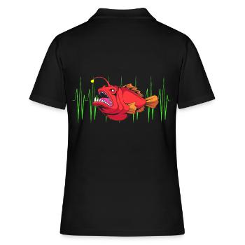 Poisson-grenouille - Polo Femme - noir - Dos - Ailine (174cm)