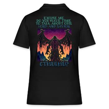 Seigneur et Rédempteur Cthulhu Cult Lovecraft Necronomicon - Polo Femme - noir - Dos - Ailine (174cm)