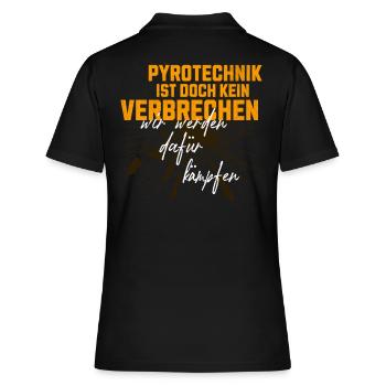 La pyrotechnie n’est pas un crime - Meme Spruch - Polo Femme - noir - Dos - Ailine (174cm)