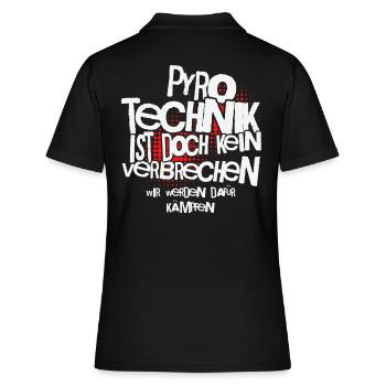 La pyrotechnie n’est pas un crime - Meme Spruch - Polo Femme - noir - Dos - Ailine (174cm)