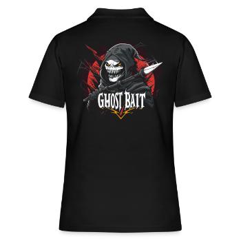 Ghost Bait Spear Reaper | Design - Women's Polo Shirt - black - Back - Ailine (174cm)