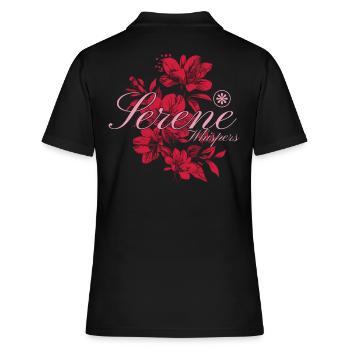 Murmures sereins Conception d’art floral - Polo Femme - noir - Dos - Ailine (174cm)