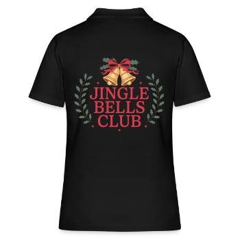 Jingle Bells Club - Fête sonore - Polo Femme - noir - Dos - Ailine (174cm)