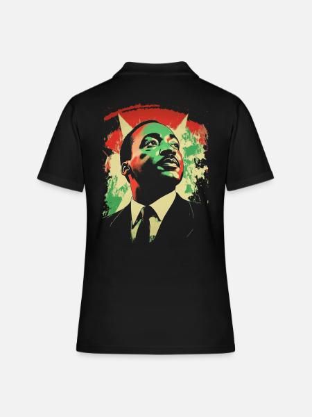 MLK Patrimoine afro-américain Mois de l’histoire des Noirs - Polo Femme - noir