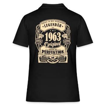 60e anniversaire Cadeau Mythe Légende Original - Polo Femme - noir - Dos - Ailine (174cm)