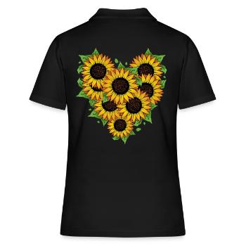 Fleuriste Fleuriste Bouquet de fleuriste - Polo Femme - noir - Dos - Ailine (174cm)