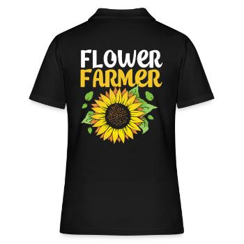 Fleuriste Fleuriste Bouquet de fleuriste - Polo Femme - noir - Dos - Ailine (174cm)