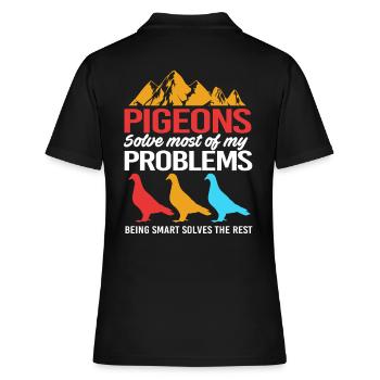 Pigeons Pigeon - Polo Femme - noir - Dos - Ailine (174cm)