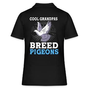Pigeons Pigeon - Polo Femme - noir - Dos - Ailine (174cm)