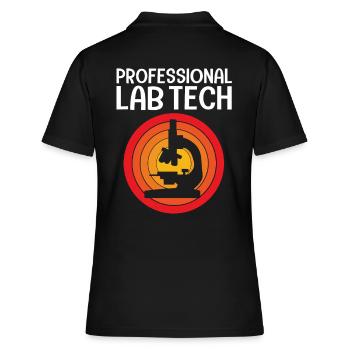 Laboratoire Biologie Chimie Microscope Laboratoire - Polo Femme - noir - Dos - Ailine (174cm)
