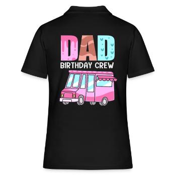 Eiscreme Eiswagen Eis Eisdiele - Frauen Polo Shirt - Schwarz - Hinten - Ailine (174cm)