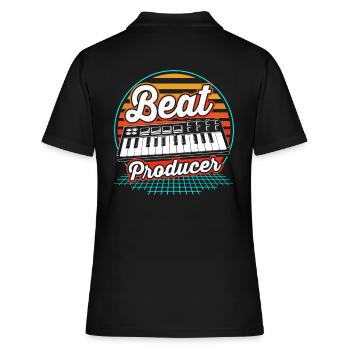 Keyboard DJ Djing Label - Frauen Polo Shirt - Schwarz - Hinten - Ailine (174cm)