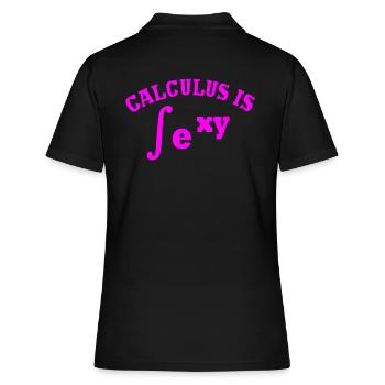 Mathe Mathematik mathematisch Mathematiker - Frauen Polo Shirt - Schwarz - Hinten - Ailine (174cm)