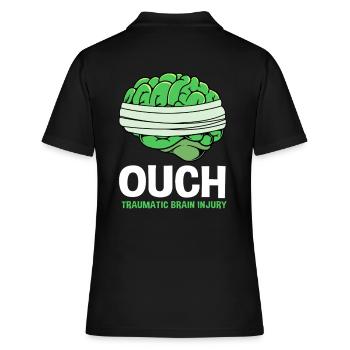 Traumatic brain injury, traumatic brain injury, car accident - Women's Polo Shirt - black - Back - Ailine (174cm)