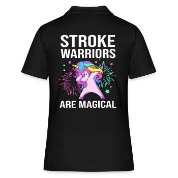Stroke Stroke - Women's Polo Shirt - black - Back - Ailine (174cm)